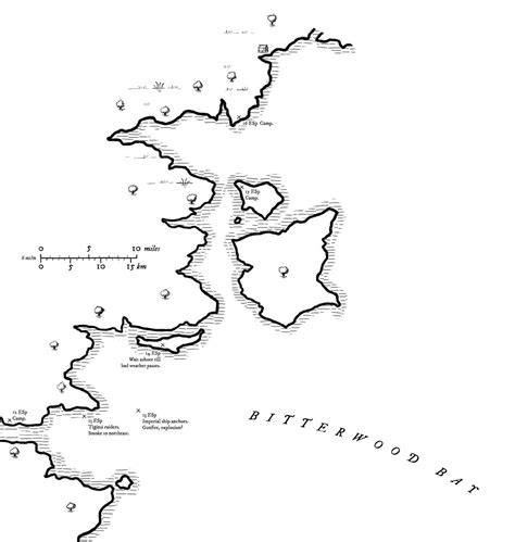 Map of the Bitterwood Bay so far : r/SignsInTheWilderness