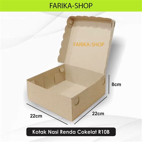 Jual Dus Nasi Motif Renda Coklat Isi Pcs Dus Kotak Nasi Katering