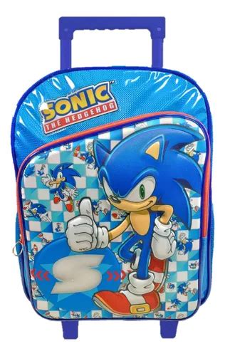 Mochila Sonic Primaria Con Carro Vs3903 Color Azul Envío gratis