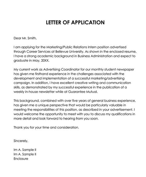 How To Write A Job Application Letter 30 Best Examples