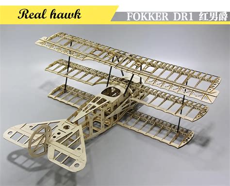 Aliexpress Buy Rc Plane Laser Cut Balsa Wood Airplane Kit Fokker