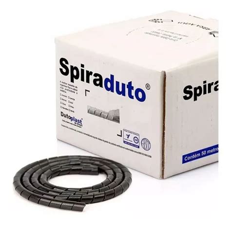 Organizador De Cables Y Alambres En Espiral Negro Spiraduto