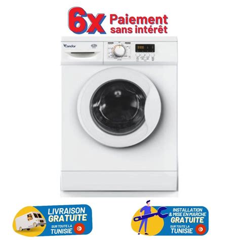 Lave Linge Frontale Condor Wf A W Kg Trs Blanc