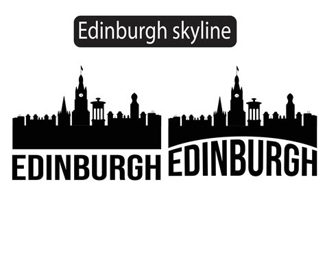 Edinburgh city skyline silhouette vector illustration 8630279 Vector ...