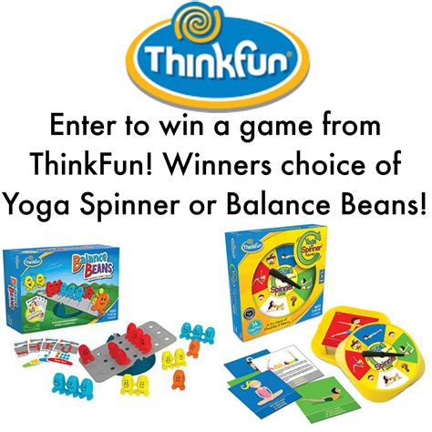 ThinkFun, Inc. Yoga Spinner and Balance Beans Games Review and Giveaway