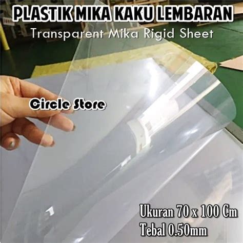 Jual Plastik Mika Kaku Transparan Lembaran Pvc Rigid Sheet 70X100Cm 0