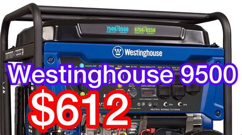 Westinghouse 9500 Watt Dual Fuel Home Backup Portable Generator Remote Electric Start Transfer