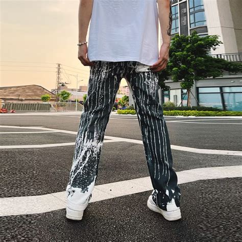 Graffiti Printed Ins Style Jeans Helloice Apparel