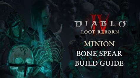 Minion Bone Spear Necromancer Build Guide Diablo Season Youtube