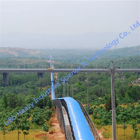 High Performance Large Inclination Upward Belt Conveyor System Belt