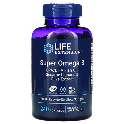 Life Extension Super Omega 3 240 Softgels