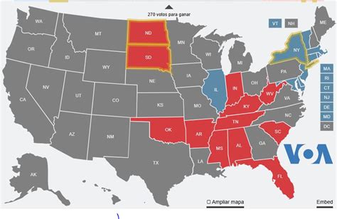 Cómo van las votaciones en los Estados Unidos Consulte el avance en el