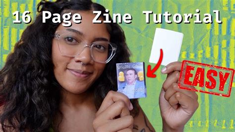 Make A 16 Page Zine Template Included YouTube