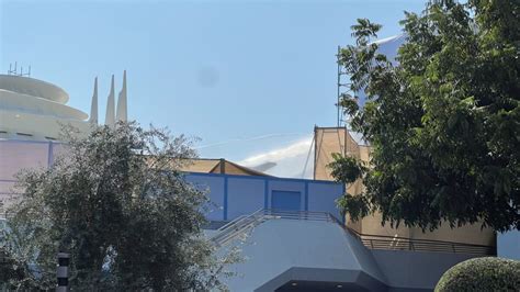 Photos Scaffolding Removed From Top Of Space Mountain In Disneyland A