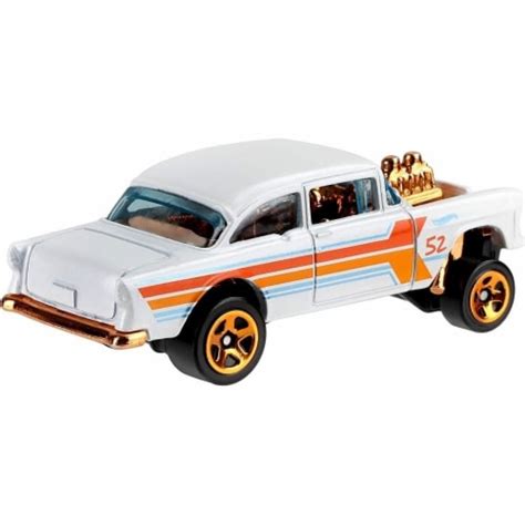 Hot Wheels 55 Chevy Belair Gasser 46 Pearl Chrome Series Gjw50 Mattel 1 Unit Fred Meyer