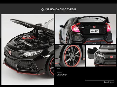 HONDA CIVIC TYPE R 1 32 Ölçekli Model Araba Hayallerinizdeki Arabayı