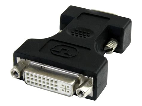 StarTech DVI To VGA Cable Adapter Black F M DVIVGAFMBK VGA