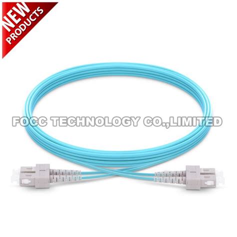 SC UPC SC UPC 심플 렉스 또는 듀플렉스 2 0mm PVC 또는 LSZH 10G OM4 멀티 모드 광섬유 패치 코드