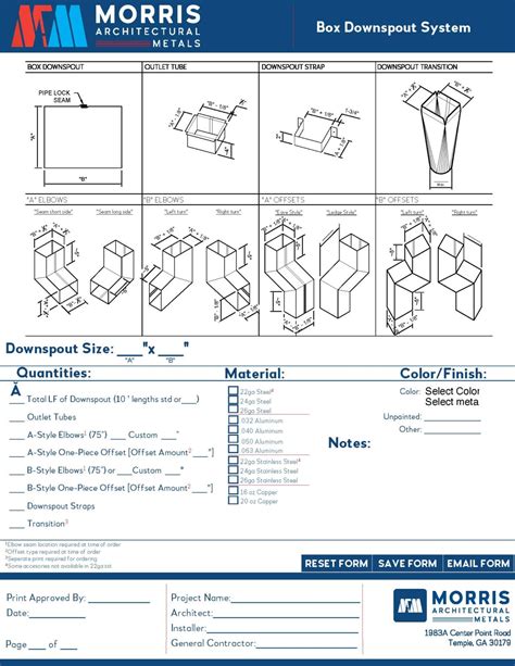 Commercial Downspout | Morris Architectural Metals