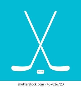 Crossed Hockey Sticks Vector Illustration Stock Vector (Royalty Free ...