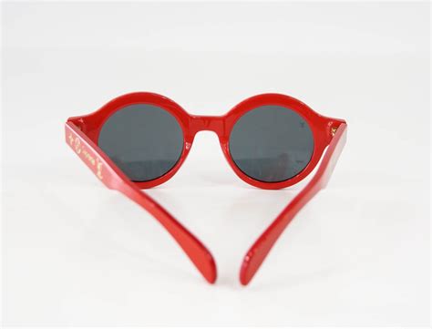 Louis Vuitton Supreme X Round Red Downtown Sunglasses Limited Edition Mightychic