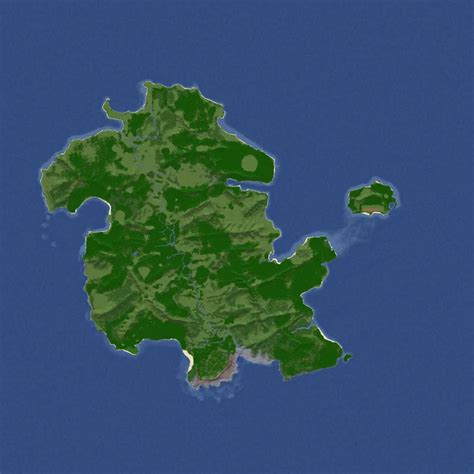 The Lost Island Java Bare Island Shape Minecraft Map