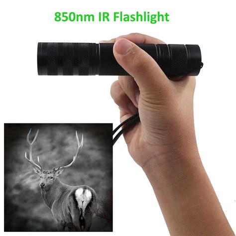 850nm Focus Adjustable Laser IR Flashlight Infrared Light Assistance ...