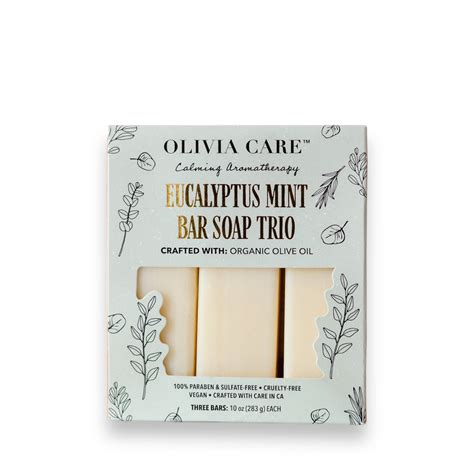 Olivia Care Eucalyptus Mint Bar Soap Trio