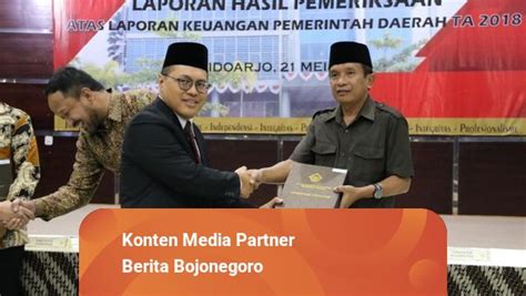 Pemkab Bojonegoro Kembali Raih Predikat Opini Wtp Atas Lkpd Kumparan