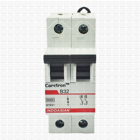 Caretron 32 Double Pole MCB MCBs Vardhman Shop