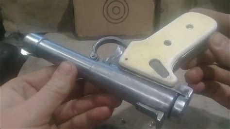 Home made Air gun Pistol 4.5 mm.Пружинно поршневой пистолет своими ...