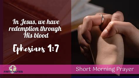 In Jesus We Have Redemption Through His Blood Ephesians 1 7 Short