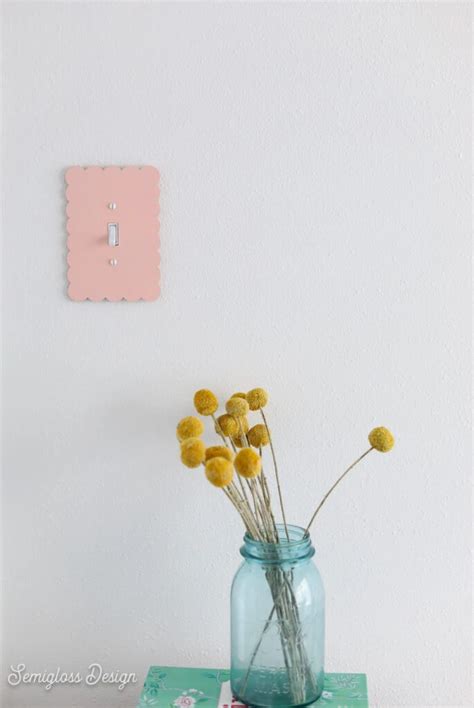 Diy Scalloped Light Switch Cover Semigloss Design