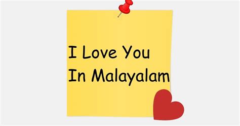 I Love You In Malayalam - LingoFusionHub.com