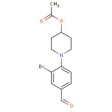 现货供应ChemShuttle1 2 bromo 4 formylphenyl piperidin 4 yl acetate