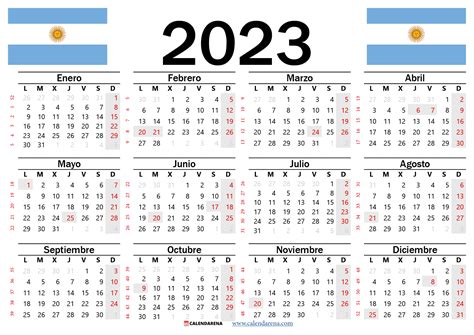 Calendario 2023 Para Imprimir Calendario Dia De La Soberania