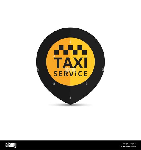 Taxi Cab Logo Design Taxi Point Graphic Icon Vector Illustration