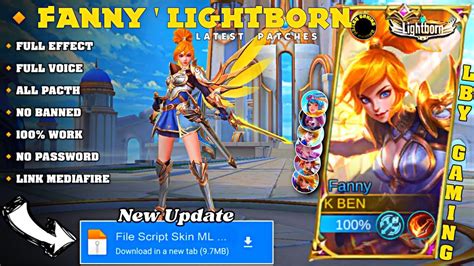 Update Script Skin Fanny Lightborn Ranger Full Effect Sound No