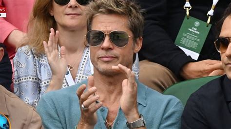 Brad Pitt Looked Unbelievably Youthful At Wimbledon Final YouTube