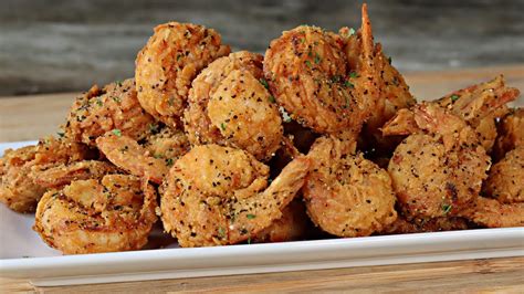 Lemon Pepper Buttermilk Fried Shrimp Recipe Youtube