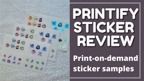 Printify Review Print On Demand Sticker Review Youtube