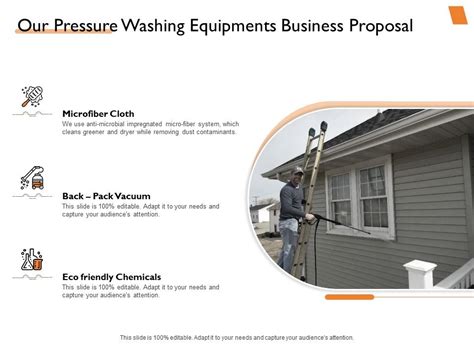 Our Pressure Washing Equipments Business Proposal Ppt Powerpoint