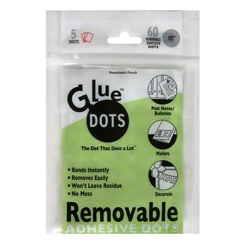 Glue Dots Removable Adhesive Dots 12 Inch Shop School And Office