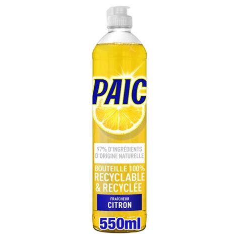 Liquide Vaisselle Citron Paic Le Flacon De Ml Prix Carrefour