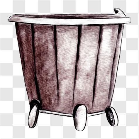 Download Empty Trash Can Drawing PNG Online - Creative Fabrica