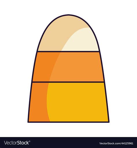 Candy Corn Icon Royalty Free Vector Image Vectorstock