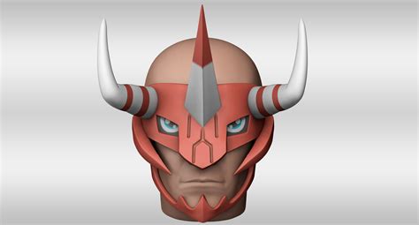 STL file Agunimon Mask Cosplay (Digimon Frontier) 🐉・3D printing design to download・Cults