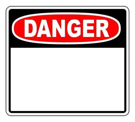 Danger Blank Sign — Stock Vector © okeen_ #1829116