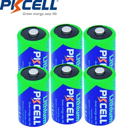 Pcs Pkcell Battery V Li Mno Cr Cr H Mah Lithium Primary