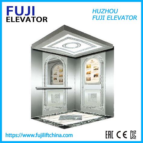 15 Persons FUJI Elevator Passenger Elevator 1150kg 1 0m S Mirror